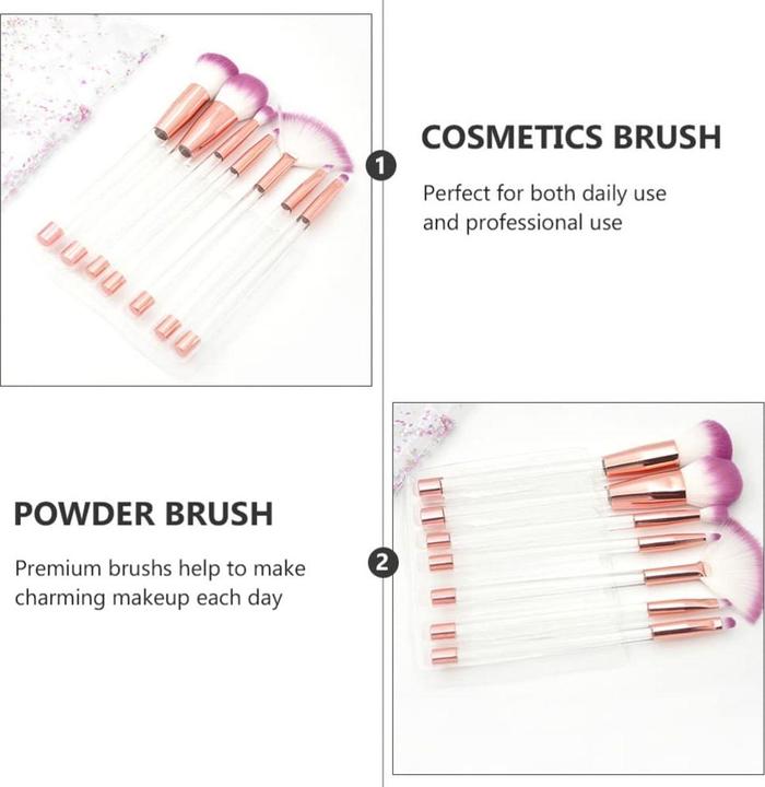 Produktbild König Design Pinselset Makeup Professionelles 7 Stk. Make Up Pinsel Set Kosmetikpinsel (Set)