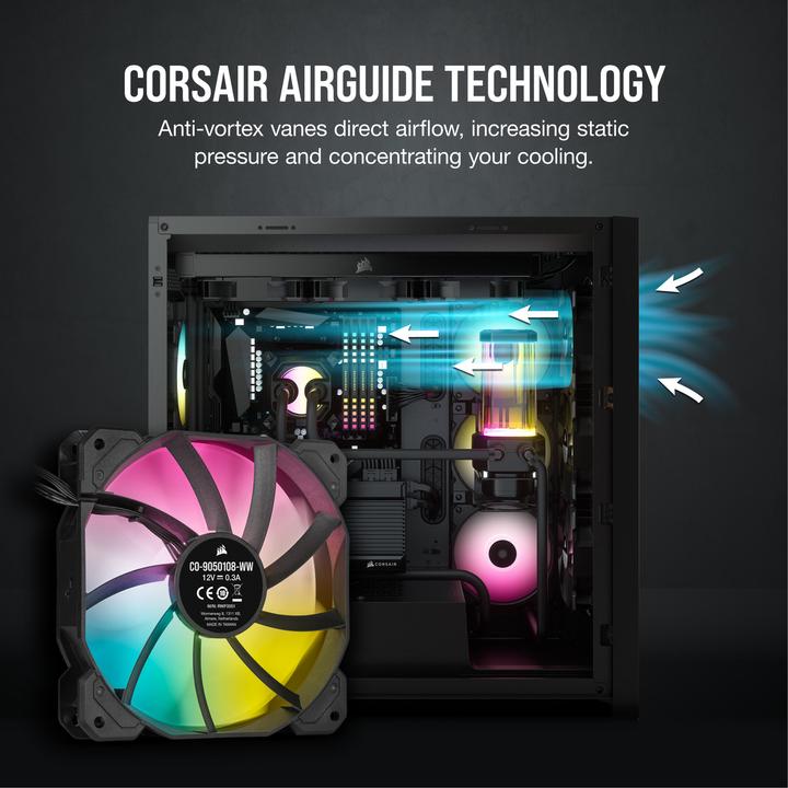 Produktbild Corsair SP120 RGB Elite (120 mm, 3 x)