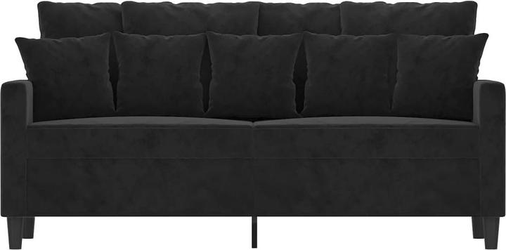 Produktbild VidaXL 2-Sitzer-Sofa Schwarz 140 cm Samt,Farbe: Schwarz,Material (2-Sitzer)