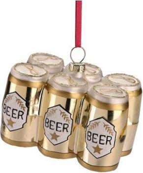 CreaDiva Weihnachtskugel - Hänger Sixpack Bier (1 -teilig)