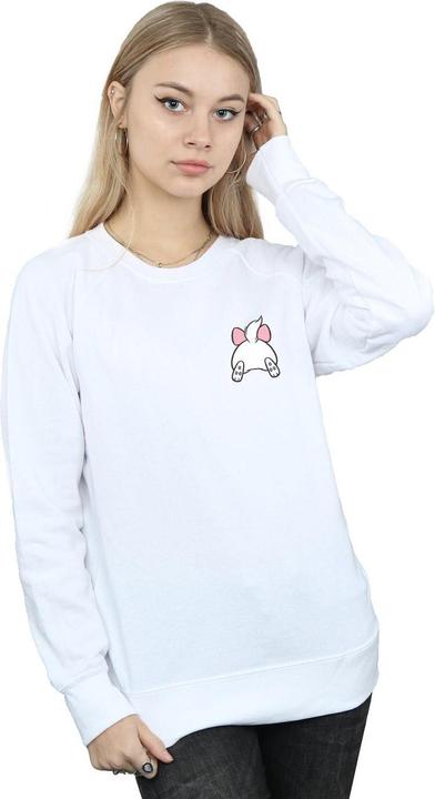 Disney Aristocats Marie Backside Breast Print Sweatshirt (XXL)