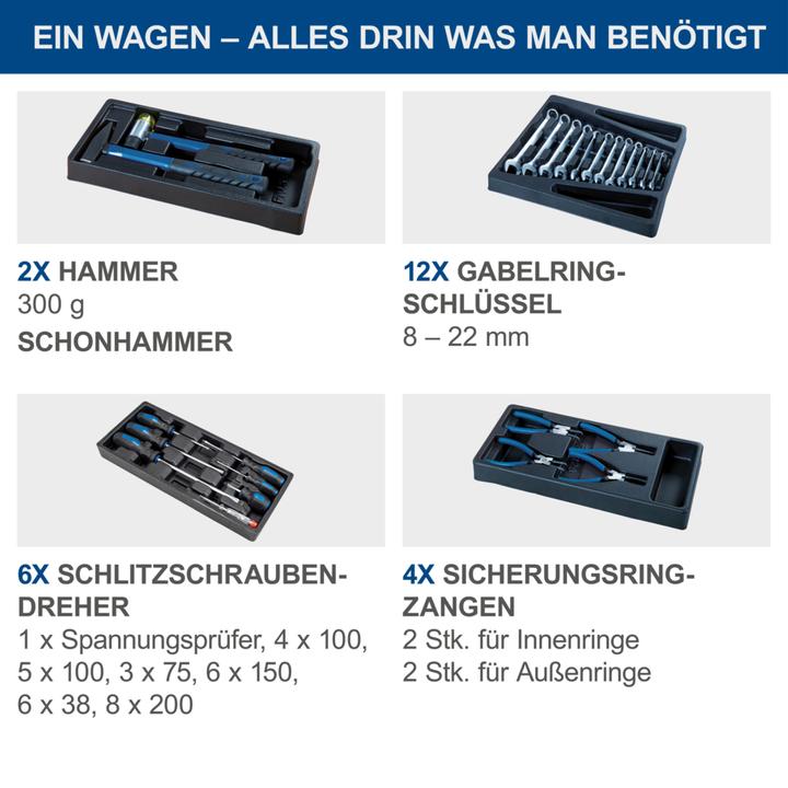 Produktbild Scheppach TW1000 Werkstattwagen 263-tlg. (7 x)