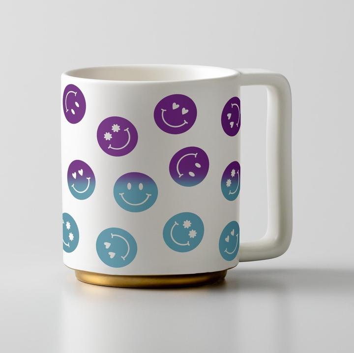 Produktbild Cricut Vinylfolie Wärmeaktiviert 30 x 60 cm, Violett/Türkis (1 x)