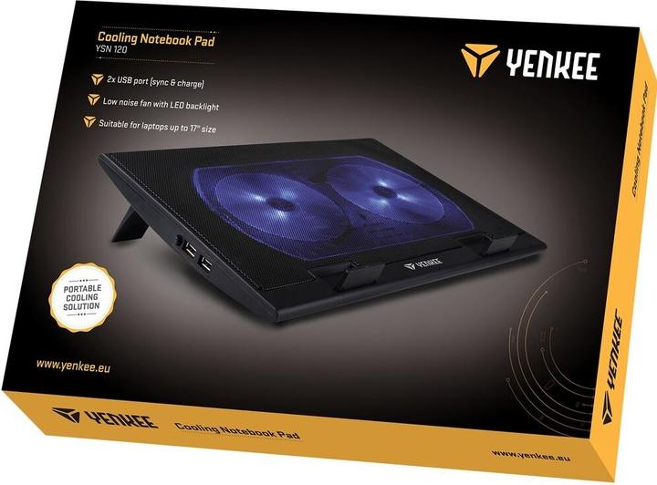 Immagine prodotto Yenkee Cuscinetto di raffreddamento per notebook YSN 120 (17 pollici)