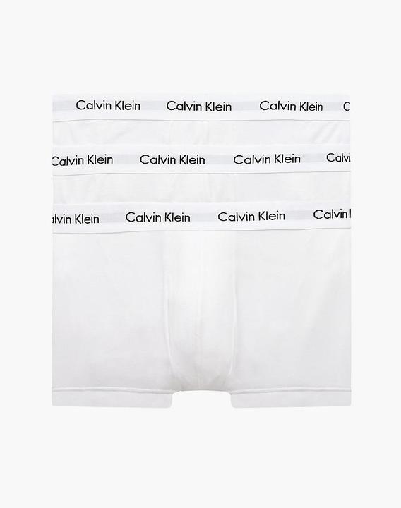 Produktbild Calvin Klein Low Rise Trunk "Cotton Stretch" weiss (M, 3er Pack)