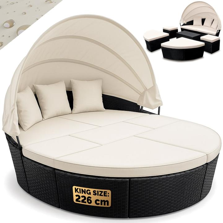 Produktbild Casaria Poly Rattan Sonneninsel