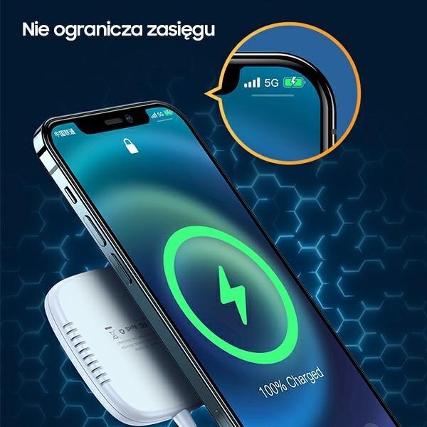 Image du produit Usams Ład. indukcyjna US-CD159 magnétique W1 15W Extra-thin iPhone 12 series biały/white CD159DZ02 (15 W)