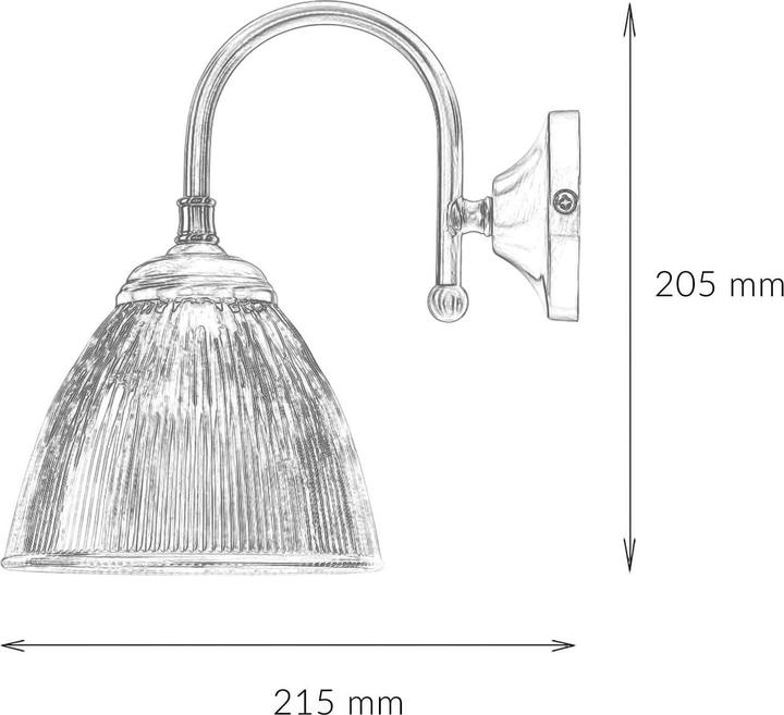 Produktbild Licht-Erlebnisse Applique Vetro 140 (E14)