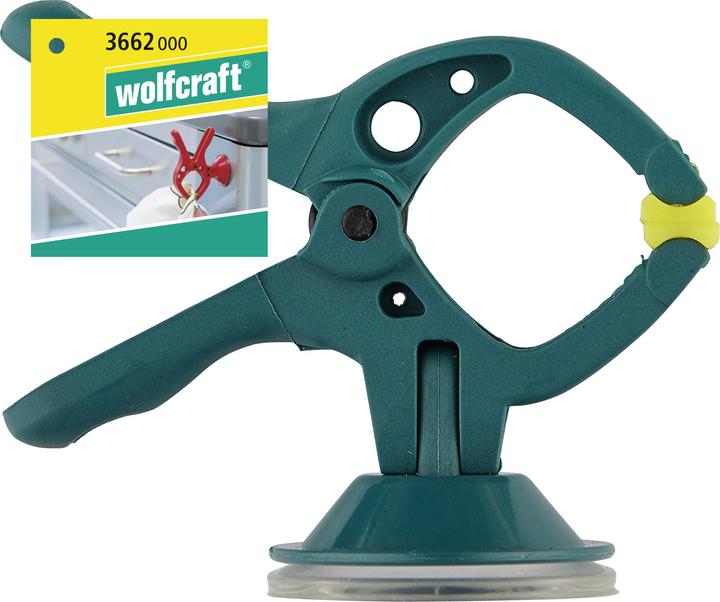 Produktbild wolfcraft wolfcraft 1 microfix S Mini-Federzwinge m.Saugnapf (20 mm)