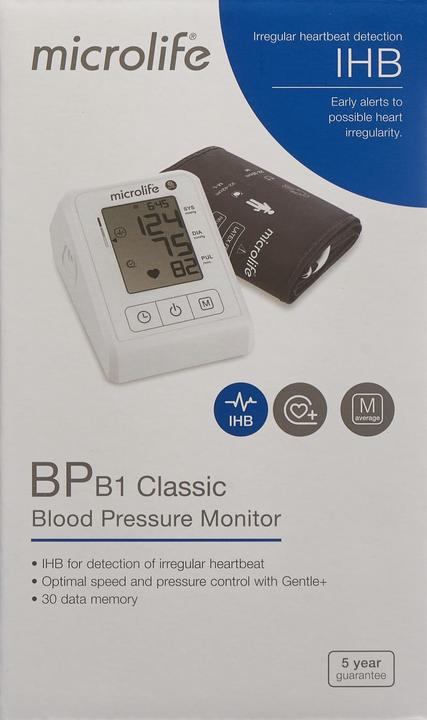 Actual product image Microlife Blood pressure monitor B1 Classic (1 pc) (Blood pressure monitor upper arm)