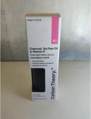Carbon Theory Charcoal Tea Tree Oil Vitamin E Overnight Detox Serum 1oz (Reinigungstücher)