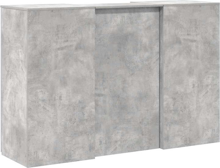 Image du produit VidaXL Comptoir d'accueil gris béton 155x50x103,5 cm Bois composite Comptoir d'accueil