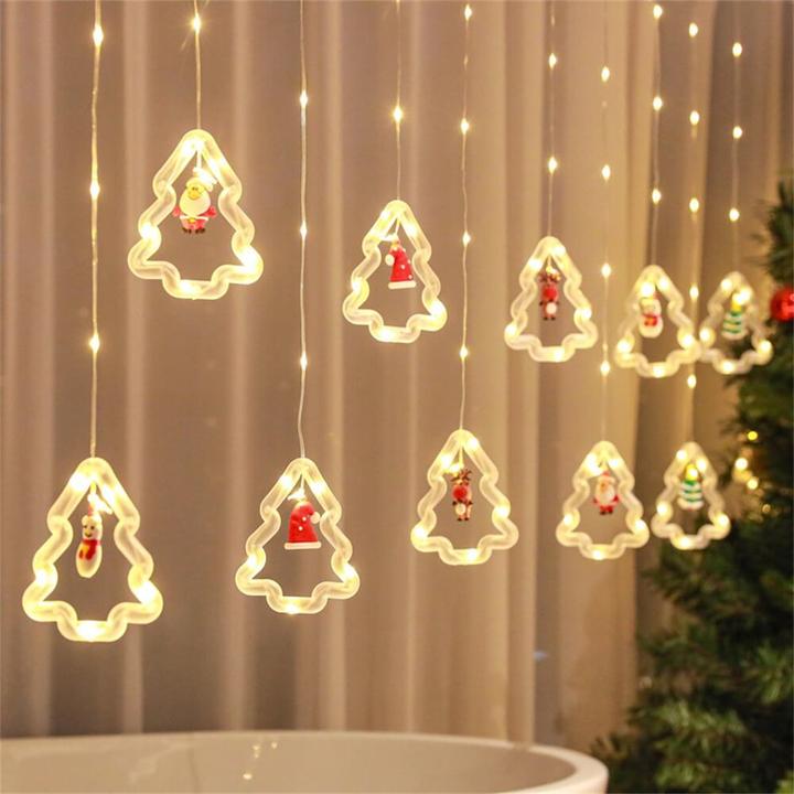 Image du produit Cover-Discount Guirlande lumineuse LED rideau Arbres de Noël (3 m)