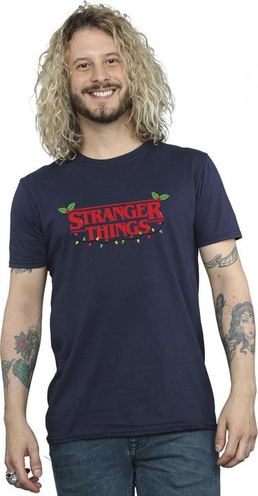 Immagine prodotto Netflix Stranger Things Christmas Lights Maglietta Uomo (4XL)