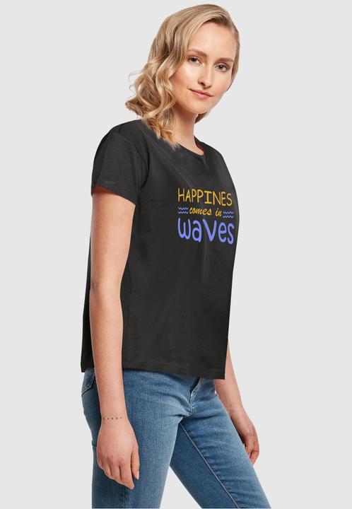 Actual product image Merchcode Ladies Summer - Happines comes in waves Box Tee - 118791 (XL)
