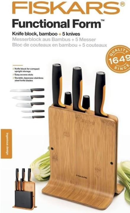 Produktbild Fiskars Functional Form 5 knife set with stand