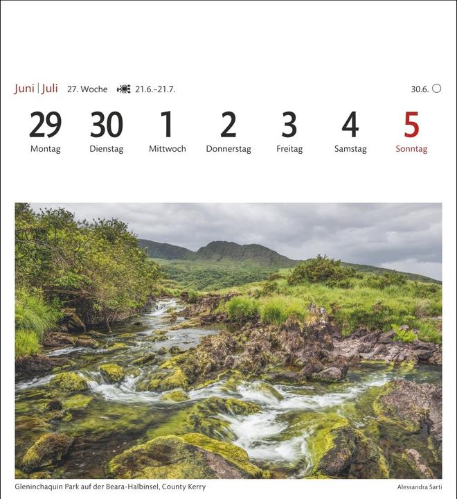 Image du produit Harenberg Irland Sehnsuchtskalender 2026 - Wochenkalender mit 53 Postkarten (Allemand)