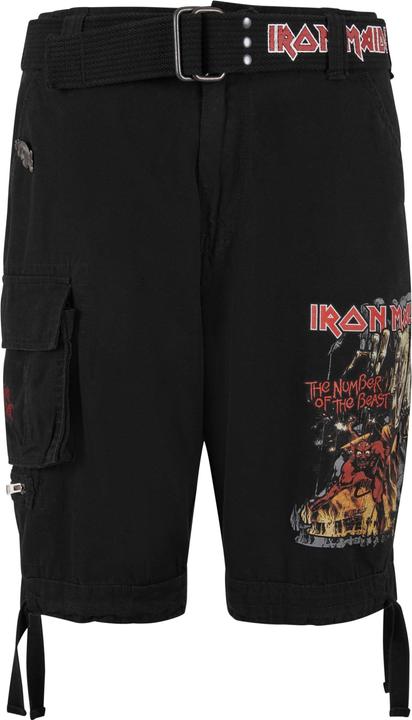 Brandit Iron Maiden Savage Shorts The Number of The Beast black edition - 190545 (5XL)