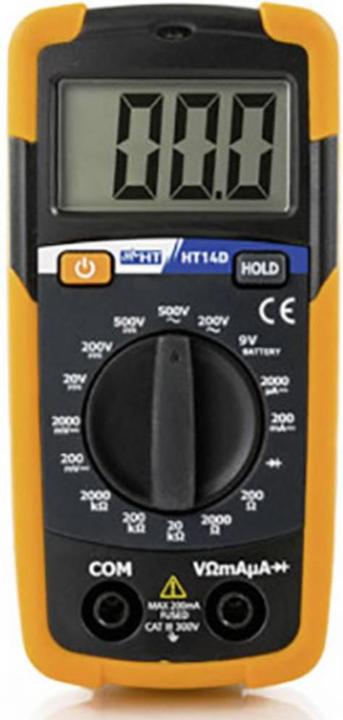 Produktbild HT Instruments Hand Multimeter Mini mit Batterietestfunktion (CAT II 600V, CAT III 300V)