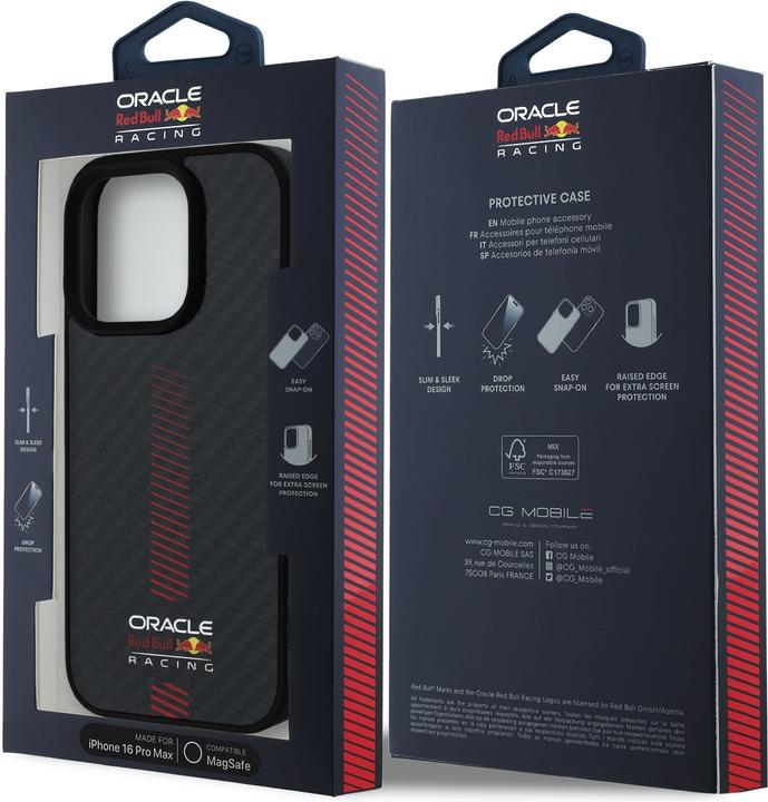 Produktbild Red Bull Hülle Carbon Powerbar MagSafe (Apple iPhone 16 Pro Max)