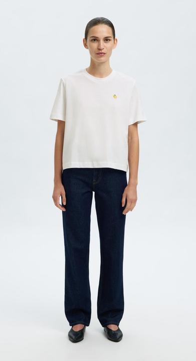 Image du produit Selected Femme Besticktes T-Shirt mit Rundhalsausschnitt (XXL)