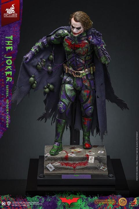 Actual product image Hot Toys The Dark Knight "The Joker - Batman Imposter Version" Exclusive Artisan Edition 1/6 Action Figure