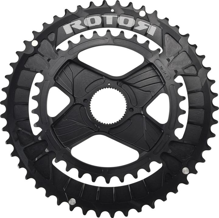 Rotor Bike Components Aldhu Direct-Mount Doppel-Kettenblatt rund (50)