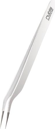 Actual product image Rubis Eyelash tweezers curved, white