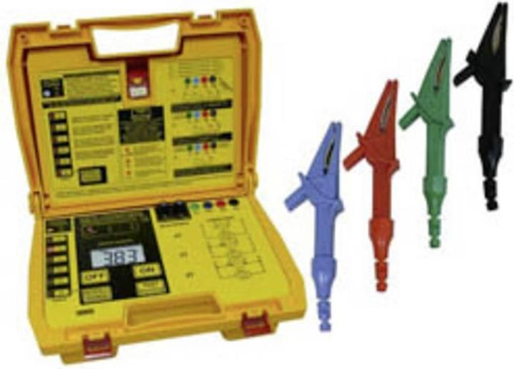 1 x Mikroohmmeter PCE-MO 3001 · 1 x Satz Prüfleitungen (bestehend aus 4 Messleitungen) · 1 x Netzteil · 1 x Bedienungsanleitung