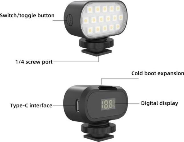 Immagine prodotto Puluz Luce per foto e video RGB LED (Videocamera)