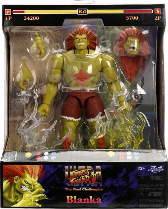 Actual product image Jada Street Fighter II Blanka 7,5" Figure
