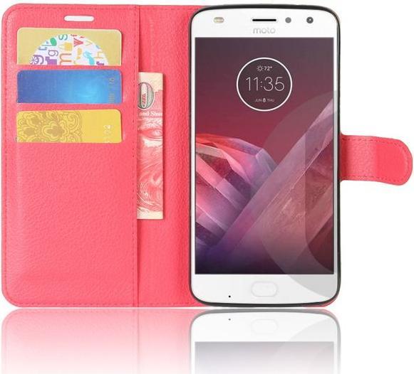 Produktbild MU Classic Leder Hülle mit Litchitextur (Motorola Moto Z2 Play)