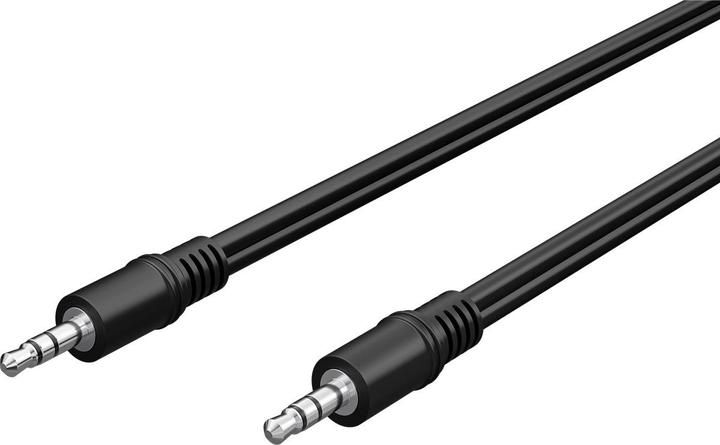 Goobay Audio connection cable AUX, 3.5 mm stereo, flat cable (5 m, 3.5mm jack (AUX))