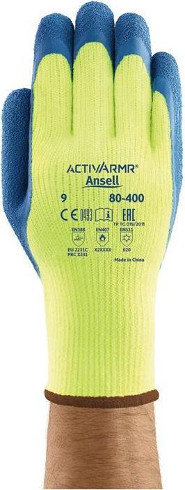 Produktbild Ansell Kälteschutzhandschuhe ActivArmr® 80-400 Grösse 9 gelb/blau EN 388, EN 511, EN 407 (9)