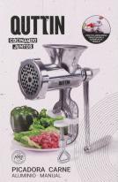 Actual product image Quttin manual meat mincer aluminum