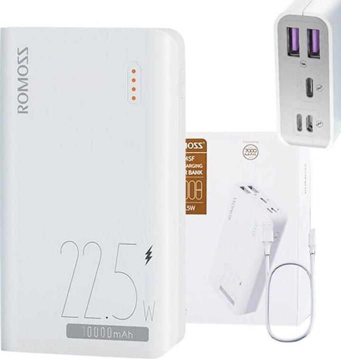 Produktbild Romoss Powerbank SENSE4SF 10000mAh, 22.5W (white) (10000 mAh, 22.50 W, 22.50 Wh)