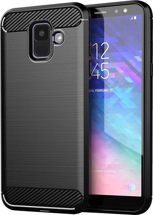 Produktbild Techsuit - Carbon Silicone - Samsung Galaxy A6 2018 - Black (Samsung Galaxy J6 (2018))