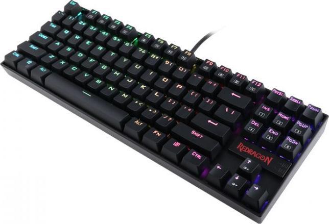 Produktbild Redragon Kumara K552 - RGB Mechanisch Gaming Toetsenbord - QWERTY - Blue Switch (US, Kabelgebunden)