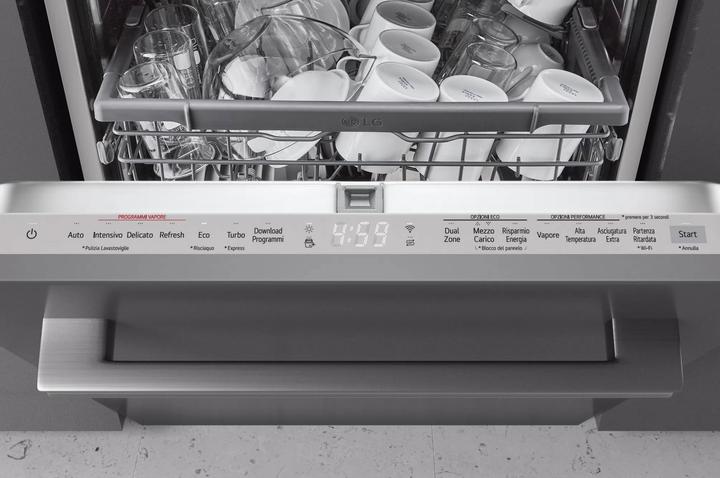 Produktbild LG QuadWash DB365TXS Vollspülmaschine Klasse B 14 Massgedecke Dampf Wi-Fi