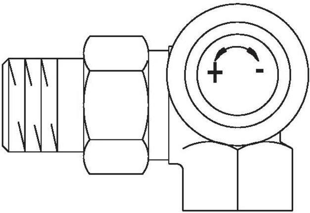 Produktbild Oventrop OV Thermostatventil Baureihe AF M 30x1,5 PN 10 WEck rechts DN 15 R 1/2Zo