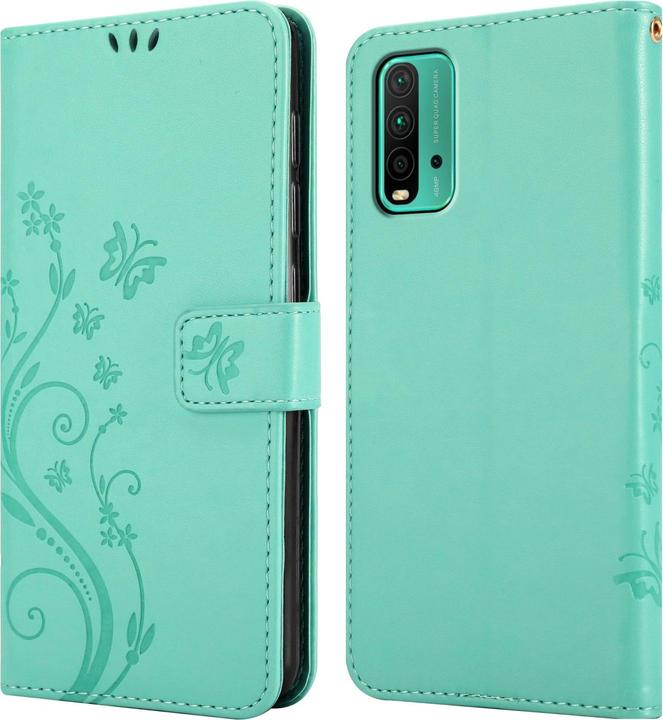 Image du produit Cadorabo Pochette Flower Book (Xiaomi Redmi 9T, Xiaomi Poco M3)