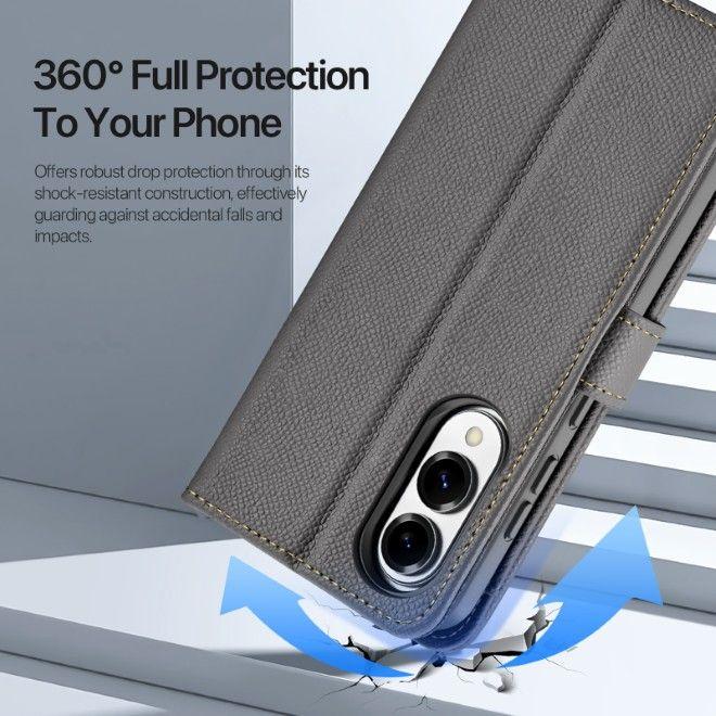 Image du produit Dux Ducis Lawa Series MagSafe Kunstleder Bookcover Hülle (Samsung Galaxy S25 Edge)