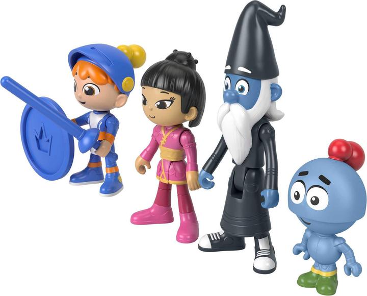 Actual product image Mattel Gus the itty bitty knight Gus & friends (4-pack)