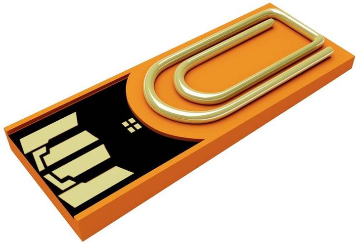 Produktbild Xlyne clip/me TRUE DOCUMENT USB-Stick Bulk 8 GB Orange CA08CO002 USB 2.0 (8 GB, USB-A)