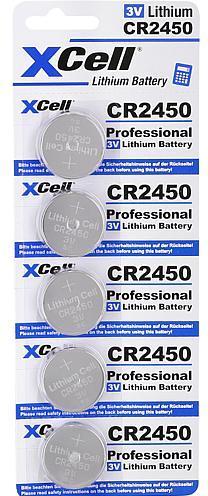 Image du produit XCell Pile bouton au lithium CR 5 STK (5 pcs, CR2450, 620 mAh)