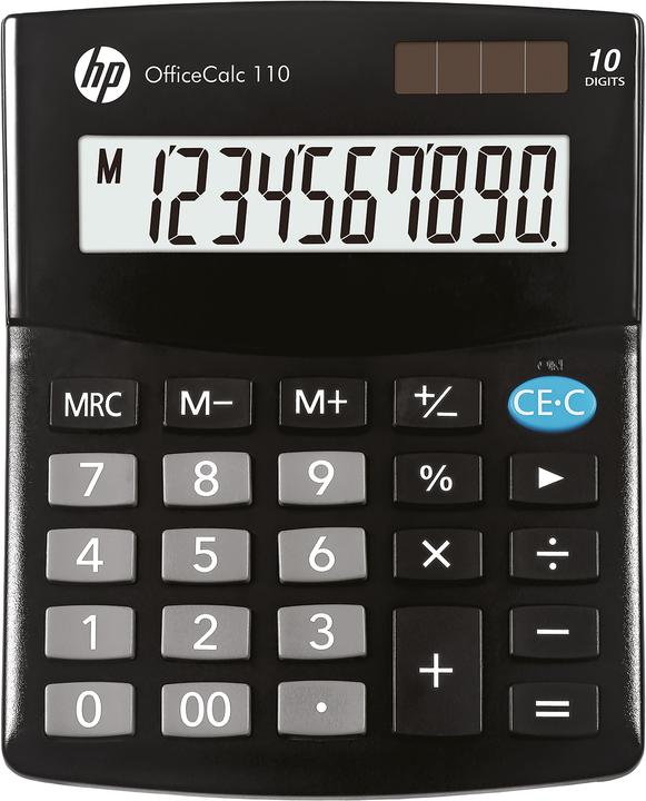Produktbild HP OfficeCalc 110 Tischrechner schwarz (Solarzellen, Batterien)