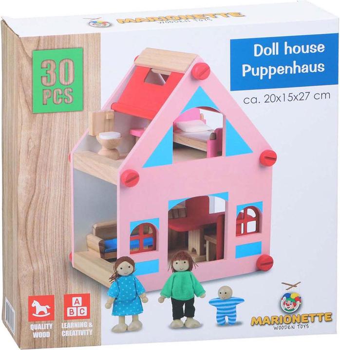 Produktbild Marionette Wooden Toys Spielhaus 15pcs WD