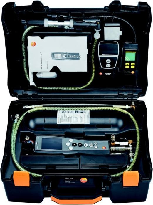 Produktbild Testo 0563 3240 71 Druck-Leckmengenmessgerät Profi Set 324 Gas+Wa