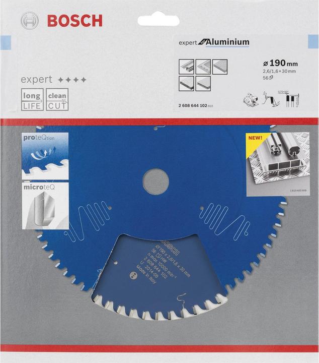 Productafbeelding Bosch Professional Zubehör Cirkelzaagblad Expert voor Aluin