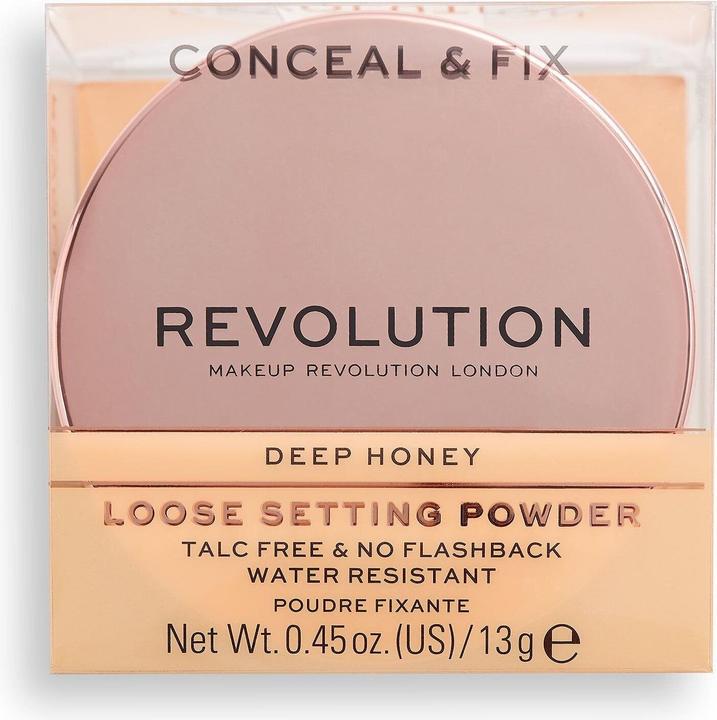 Actual product image Makeup Revolution Conceal & Fix Setting Powder Deep Honey 13g (Deep honey)